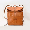 Kreta rolltop leather backpack