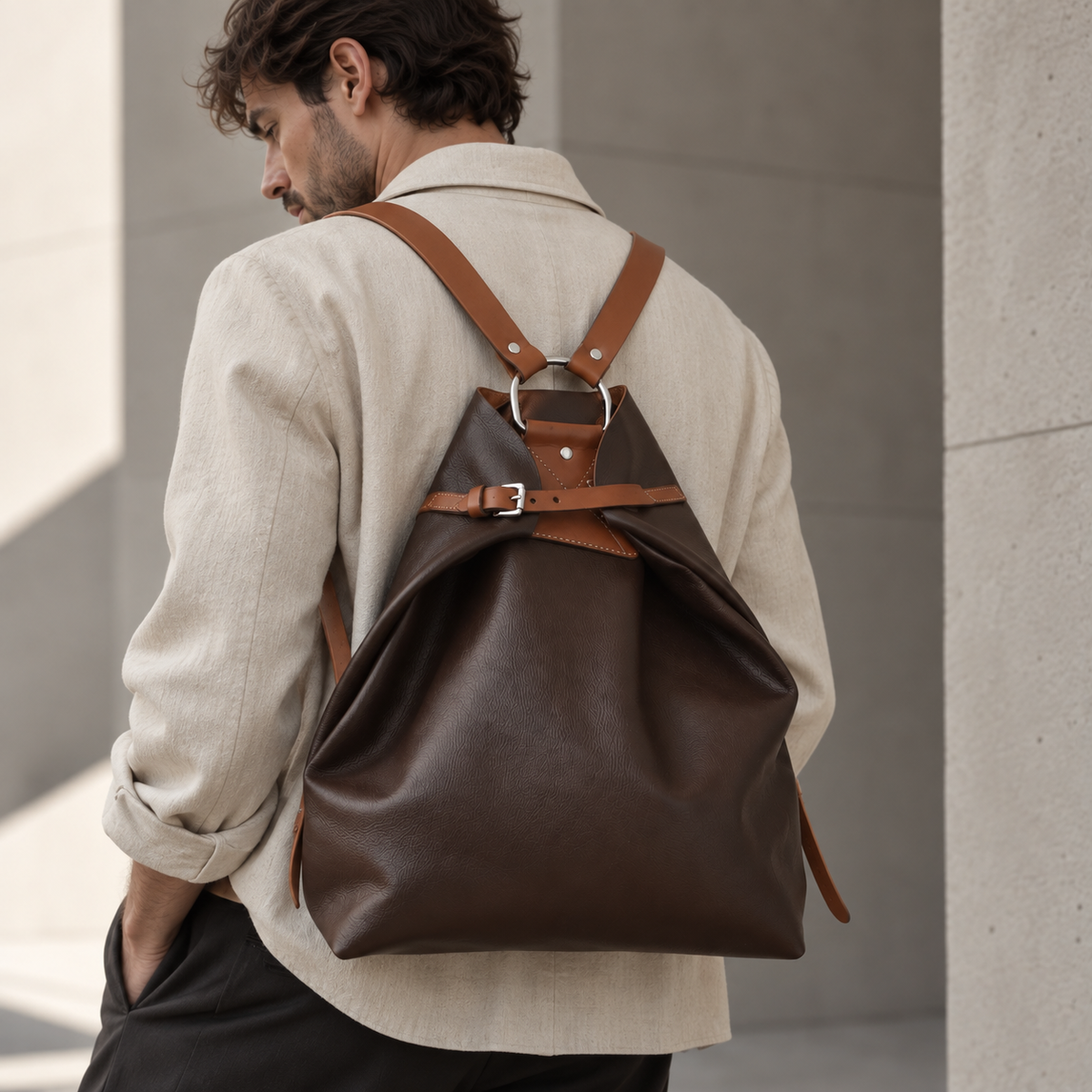 Riga Rucksack Schokolade