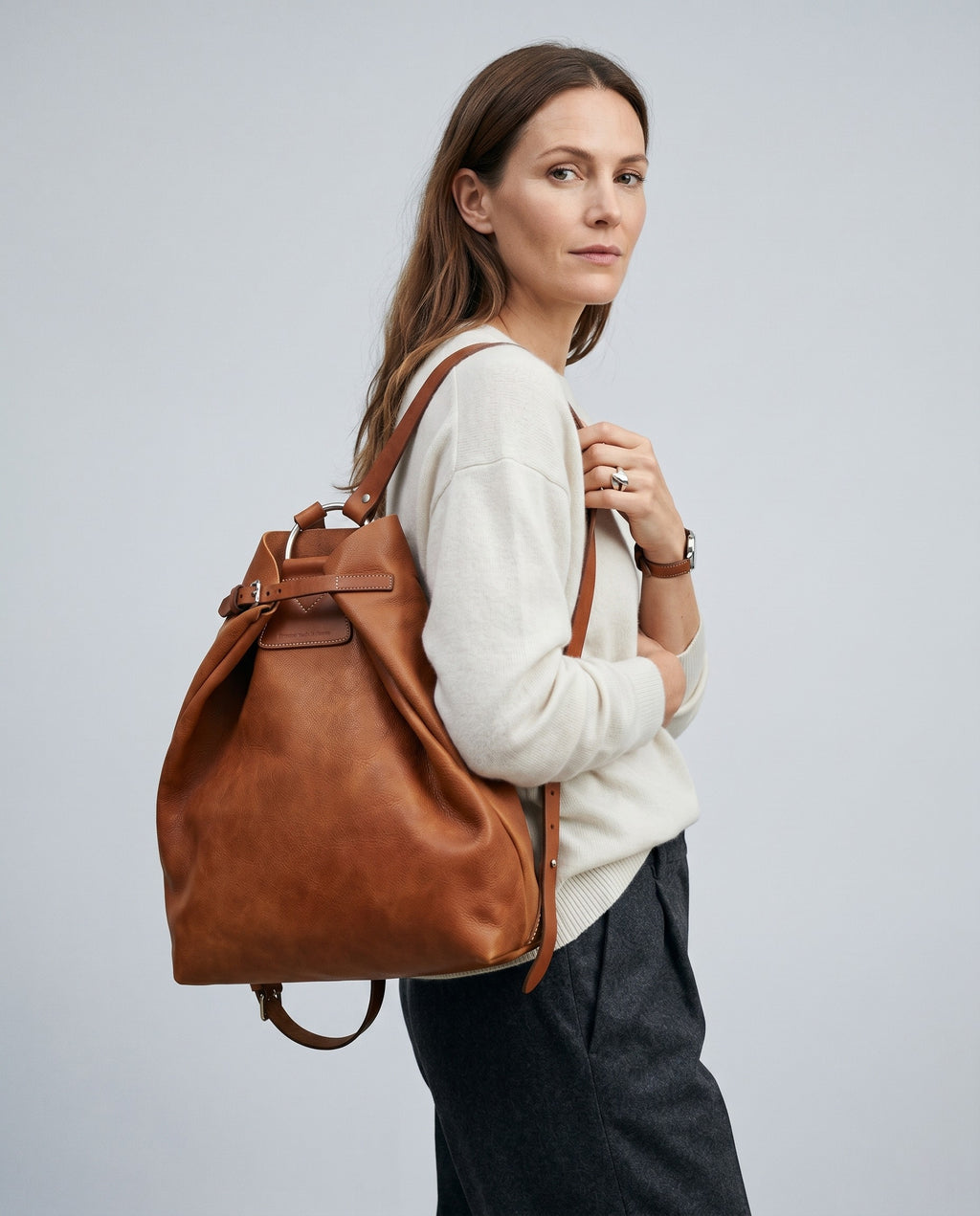 Riga backpack Cognac